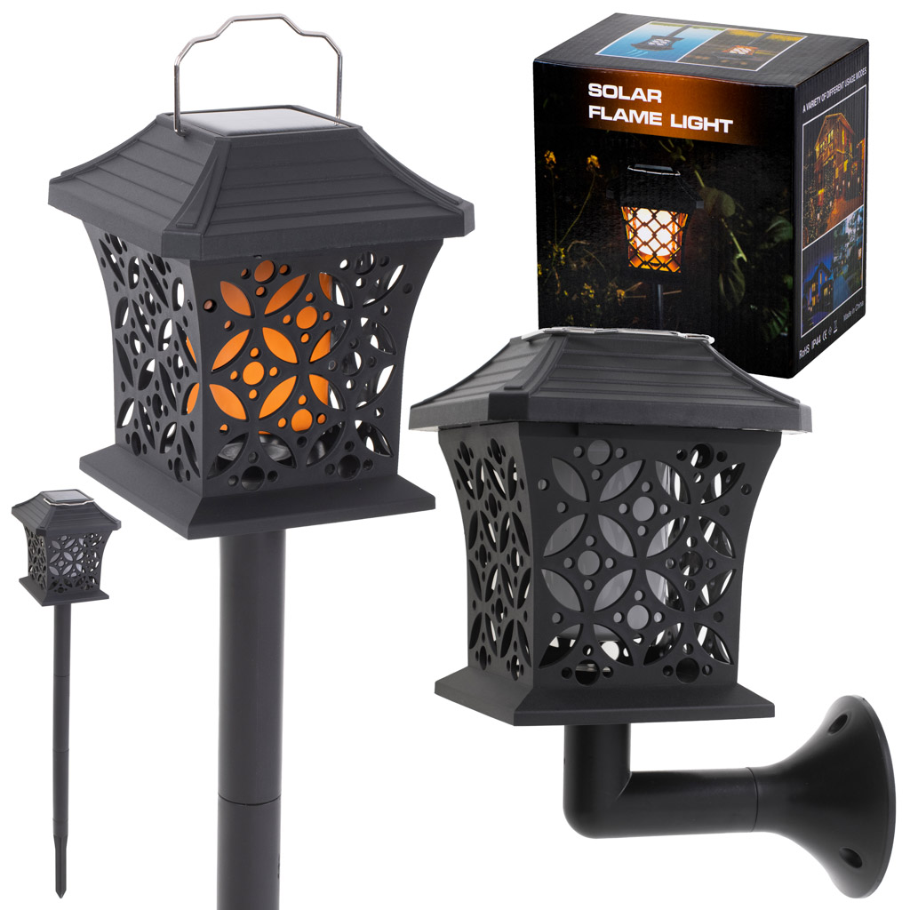 Lampa solara de exterior "COMBO" cu 12 LED-uri cu posibilitate de montaj la sol sau pe perete