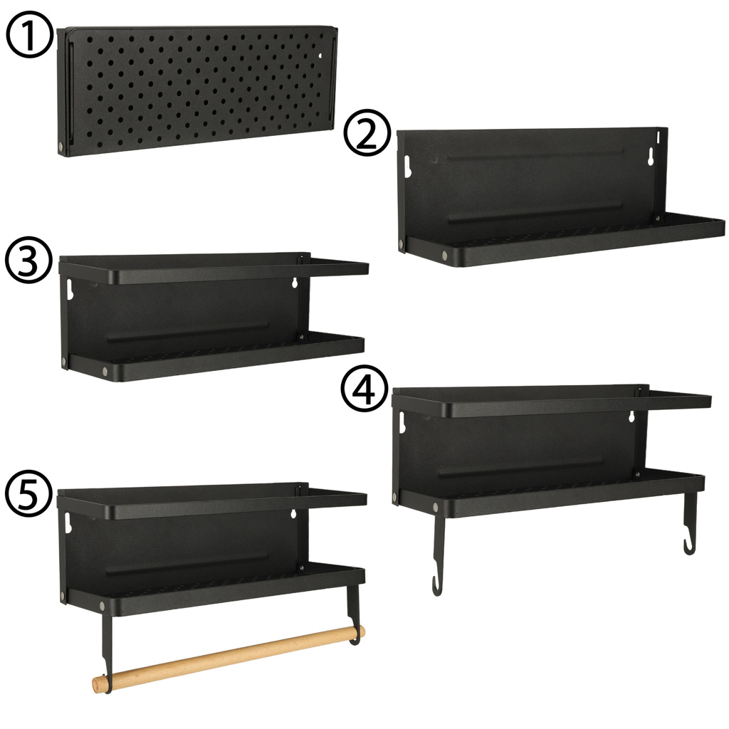 Raft magnetic de frigider 2in1, pentru condimente si prosop de bucatarie - imagine 7