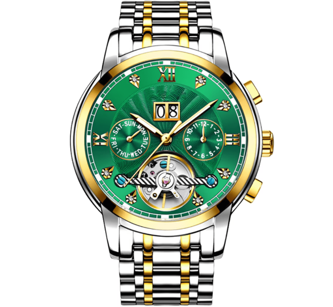 Ceas Mecanic Automatic BladePRO® pentru Barbati, Luxury, Cristal Safir