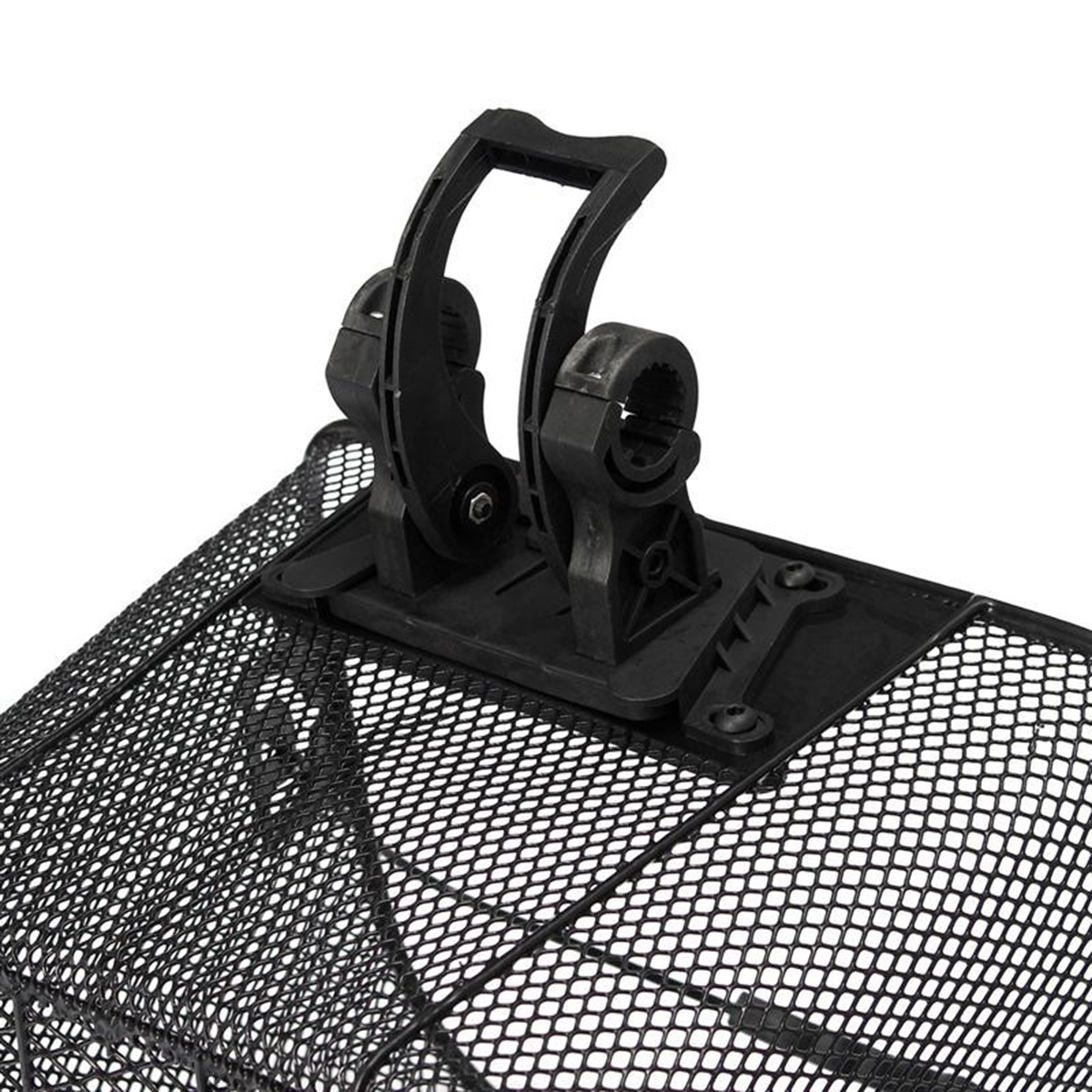 Cos metalic pentru bicicleta cu maner, demontabil, conceput pentru a fi montat in partea din fata, culoare Neagra - imagine 6