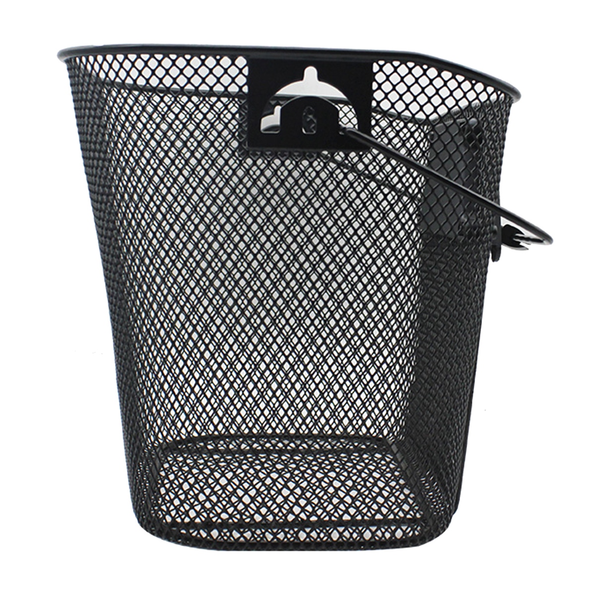 Cos metalic pentru bicicleta cu maner, demontabil, conceput pentru a fi montat in partea din fata, culoare Neagra - imagine 9