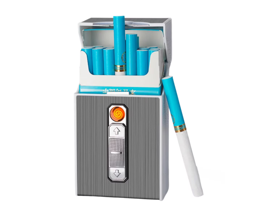 Tabachera electrica cu bricheta integrata BladePRO®, aprindere la buton