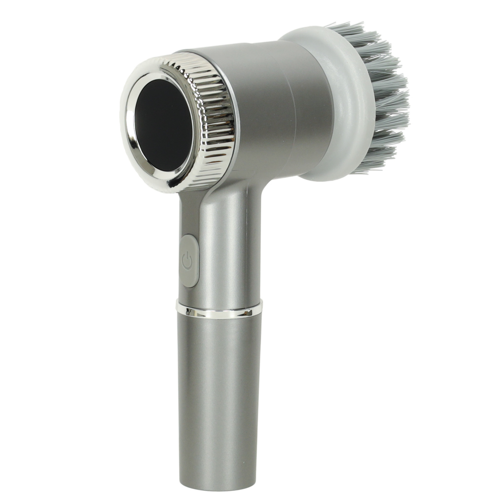 Perie electrica "5-in-1" cu 5 accesorii de curatare pentru baie, podea, rosturi faianta, piscina, cu afisaj cu LED si incarcare USB - imagine 12