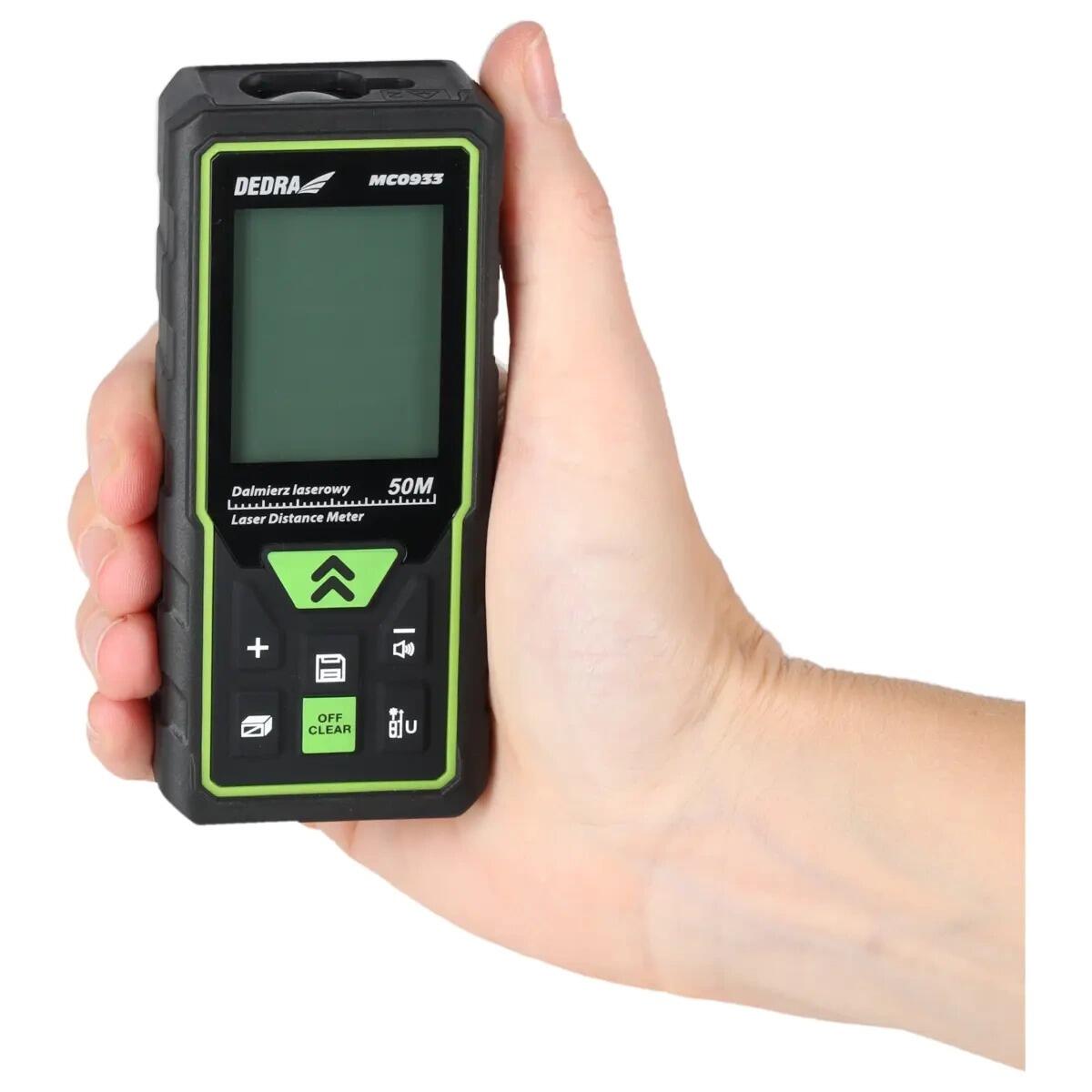 Telemetru cu laser, 50 m, Dedra - imagine 5
