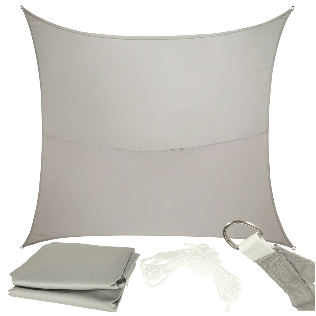 Umbrar de gradina dreptiunghiular, impermeabil, culoare Gri, dimensiune 4 x 3 m - imagine 3