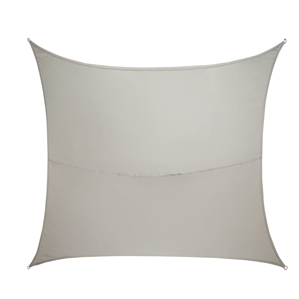 Umbrar de gradina dreptiunghiular, impermeabil, culoare Gri, dimensiune 4 x 3 m - imagine 4