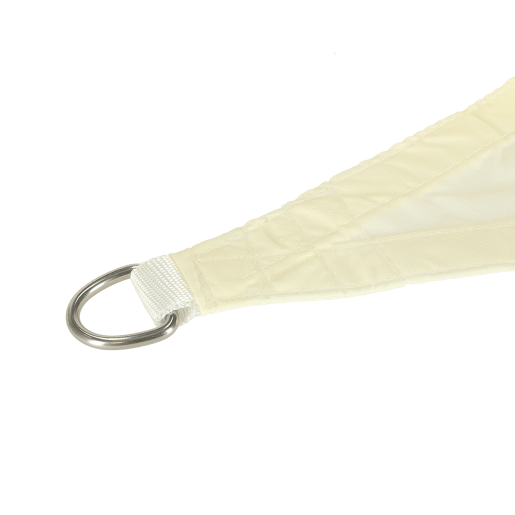 Umbrar de gradina triunghiular, impermeabil, culoare Bej, dimensiune 4 x 4 x 4 m - imagine 6