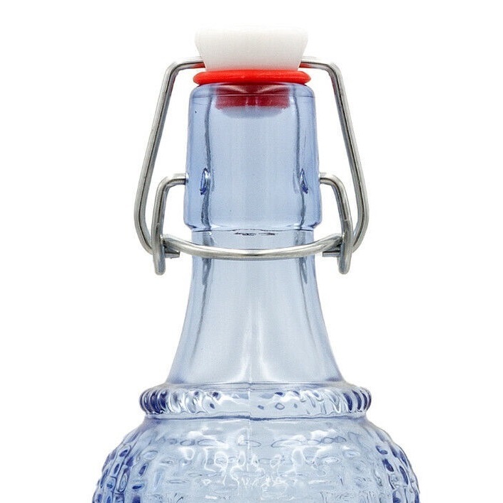 Set 100 capace pentru sticle cu inchidere cu clema metalica si dop ceramic cu garnitura din cauciuc - imagine 2