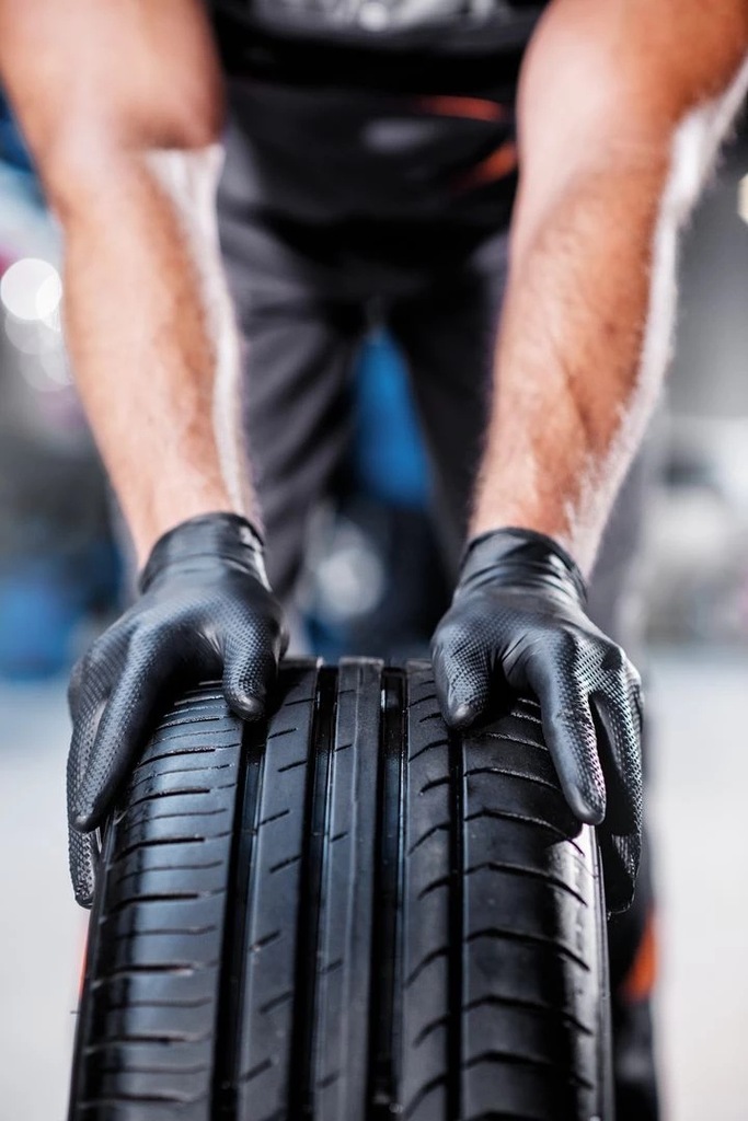 Set 50 manusi de nitril, foarte rezistente, marime L, culoare albastra - imagine 4