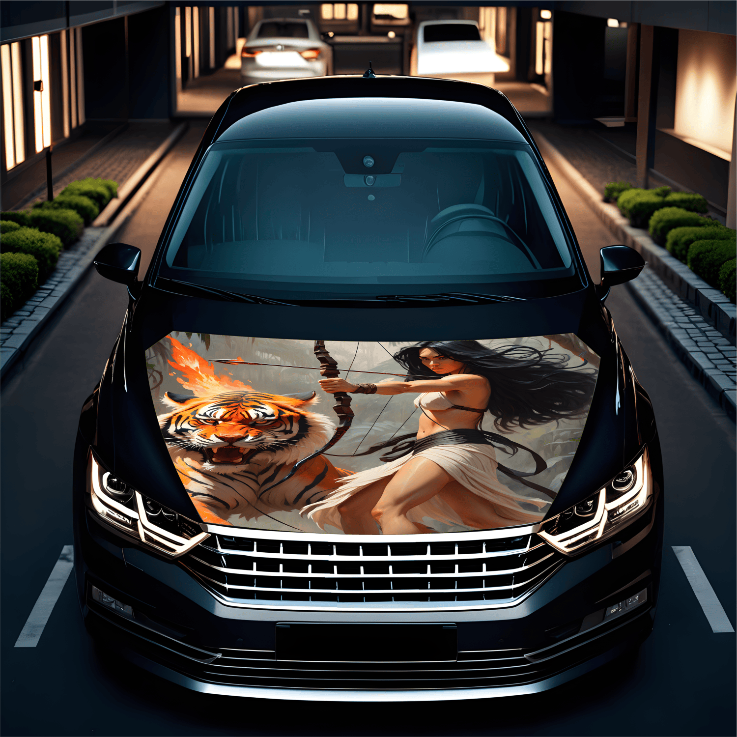 Folie Capota Auto "Hood Art" rezistenta la exterior, marime L (180 x 130cm) - Cod: AVX-CAPOTA-010L - imagine 2