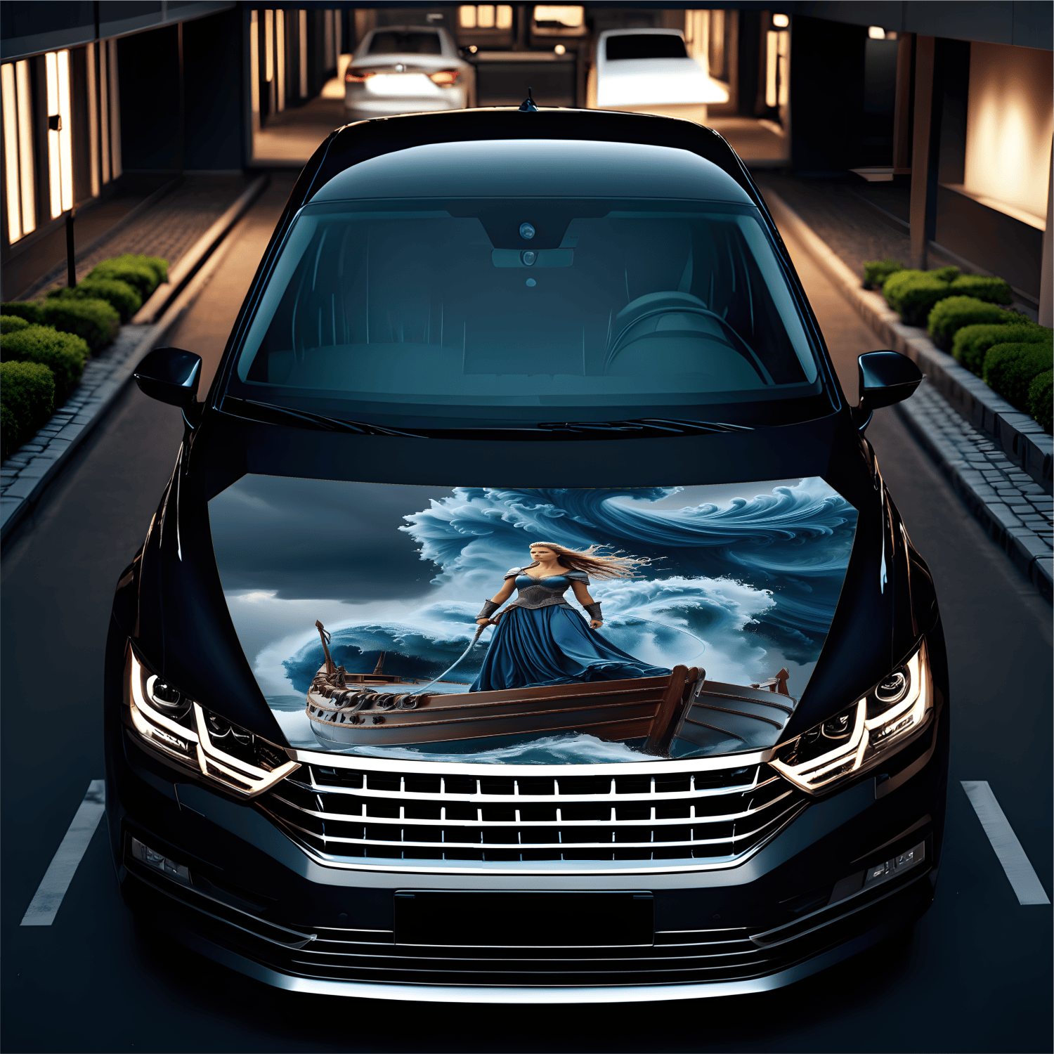 Folie Capota Auto "Hood Art" rezistenta la exterior, marime M (165 x 120cm) - Cod: AVX-CAPOTA-013M - imagine 2