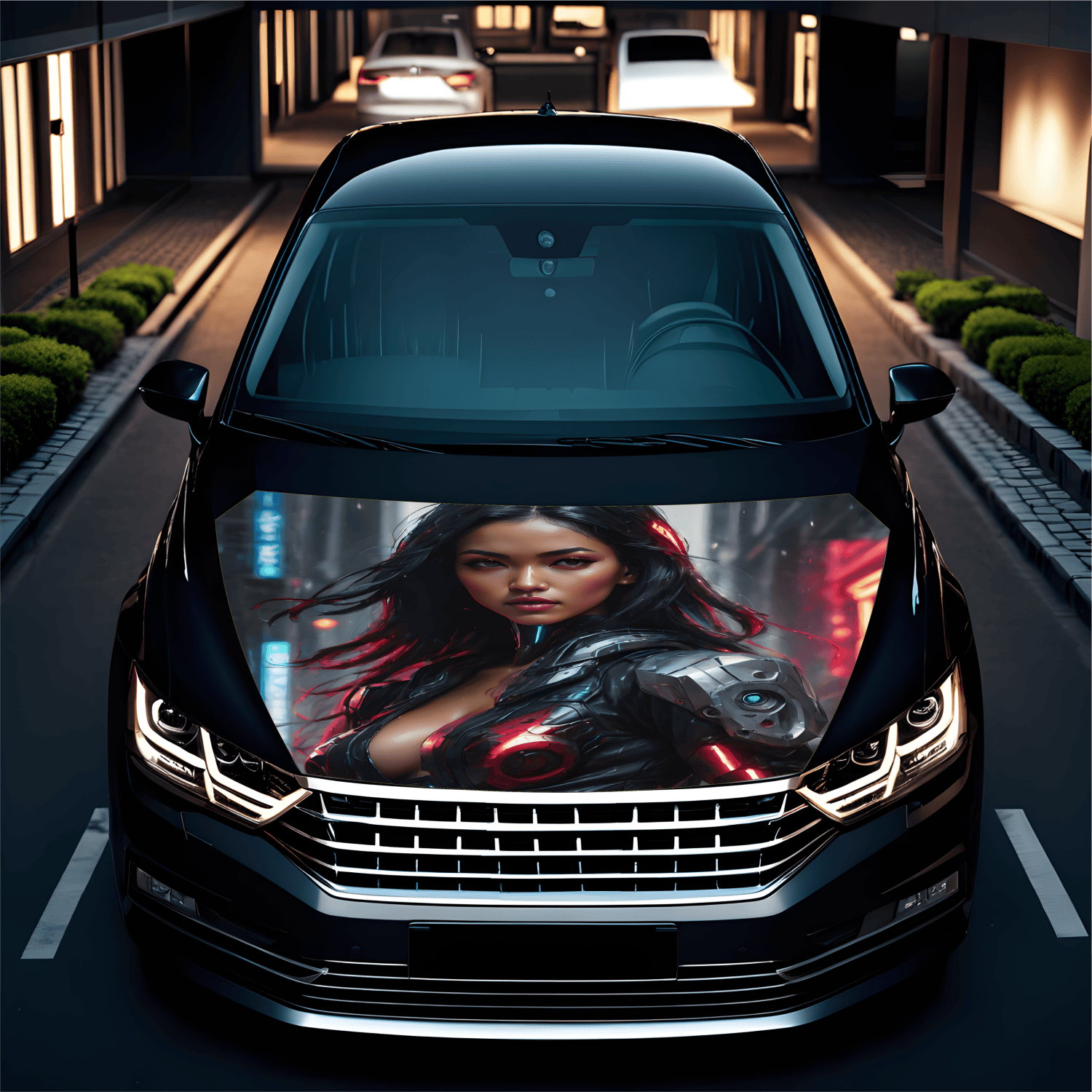 Folie Capota Auto "Hood Art" rezistenta la exterior, marime M (165 x 120cm) - Cod: AVX-CAPOTA-001M - imagine 2