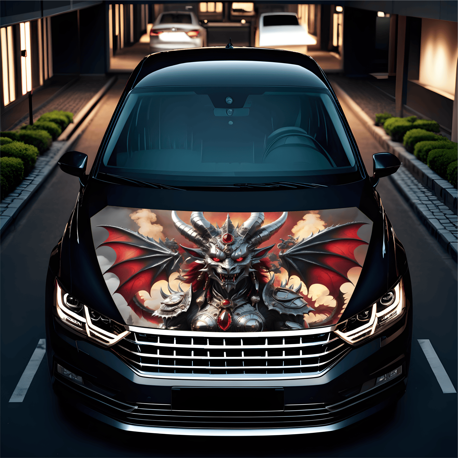 Folie Capota Auto "Hood Art" rezistenta la exterior, marime L (180 x 130cm) - Cod: AVX-CAPOTA-027L - imagine 2