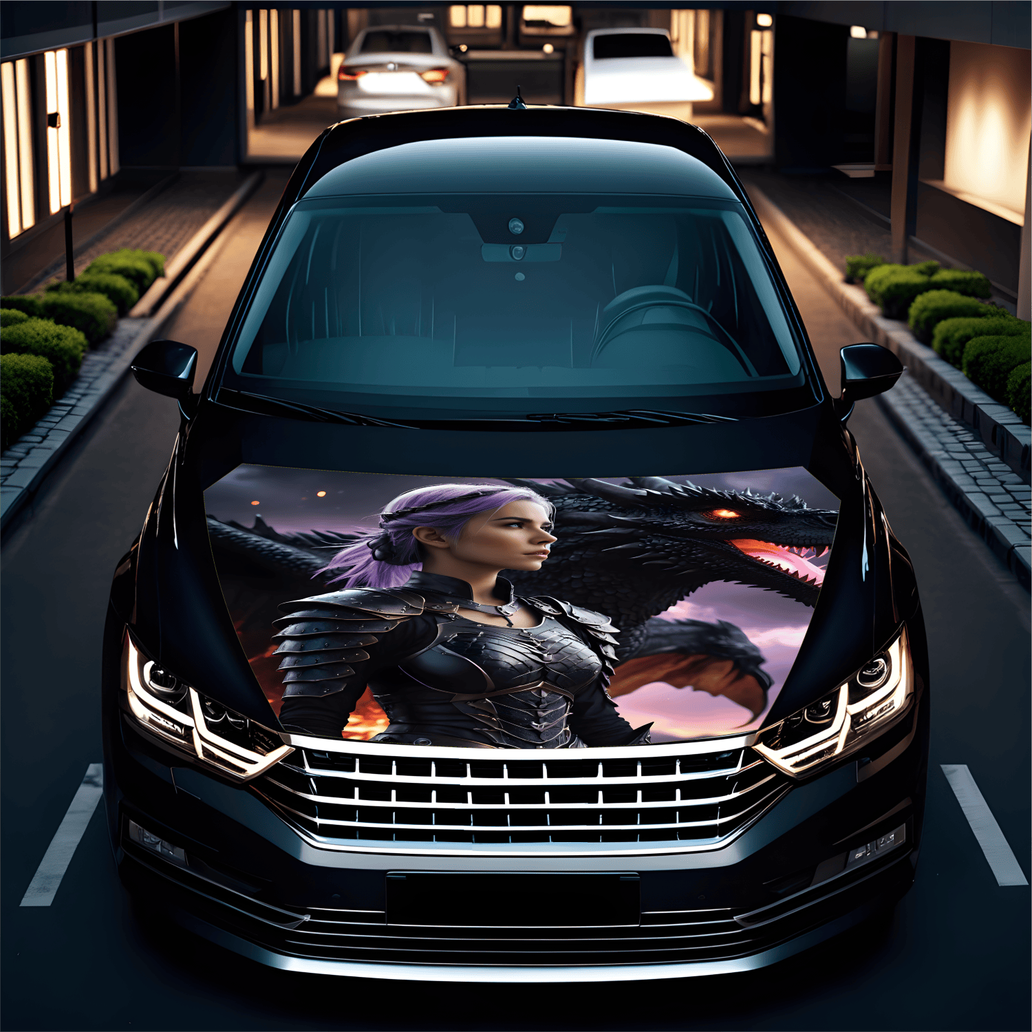 Folie Capota Auto "Hood Art" rezistenta la exterior, marime L (180 x 130cm) - Cod: AVX-CAPOTA-002L - imagine 2