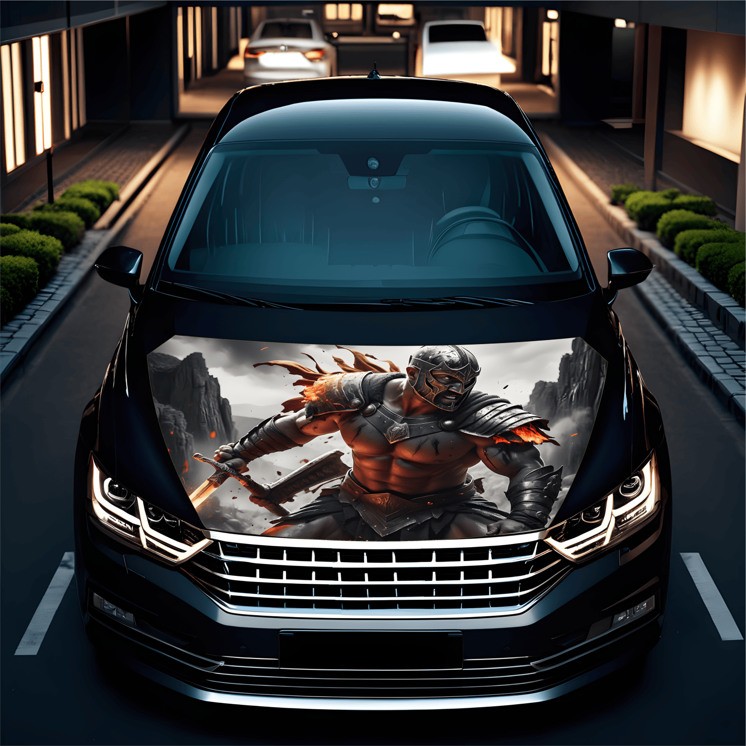 Folie Capota Auto "Hood Art" rezistenta la exterior, marime L (180 x 130cm) - Cod: AVX-CAPOTA-008L - imagine 2