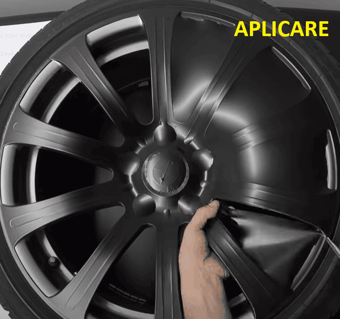 Set 4 Folii Imprimate Outdoor cu EcoSolvent, autoadezive, pentru decorarea jantelor auto, dimetru 60 cm, model FJT-36 - imagine 6