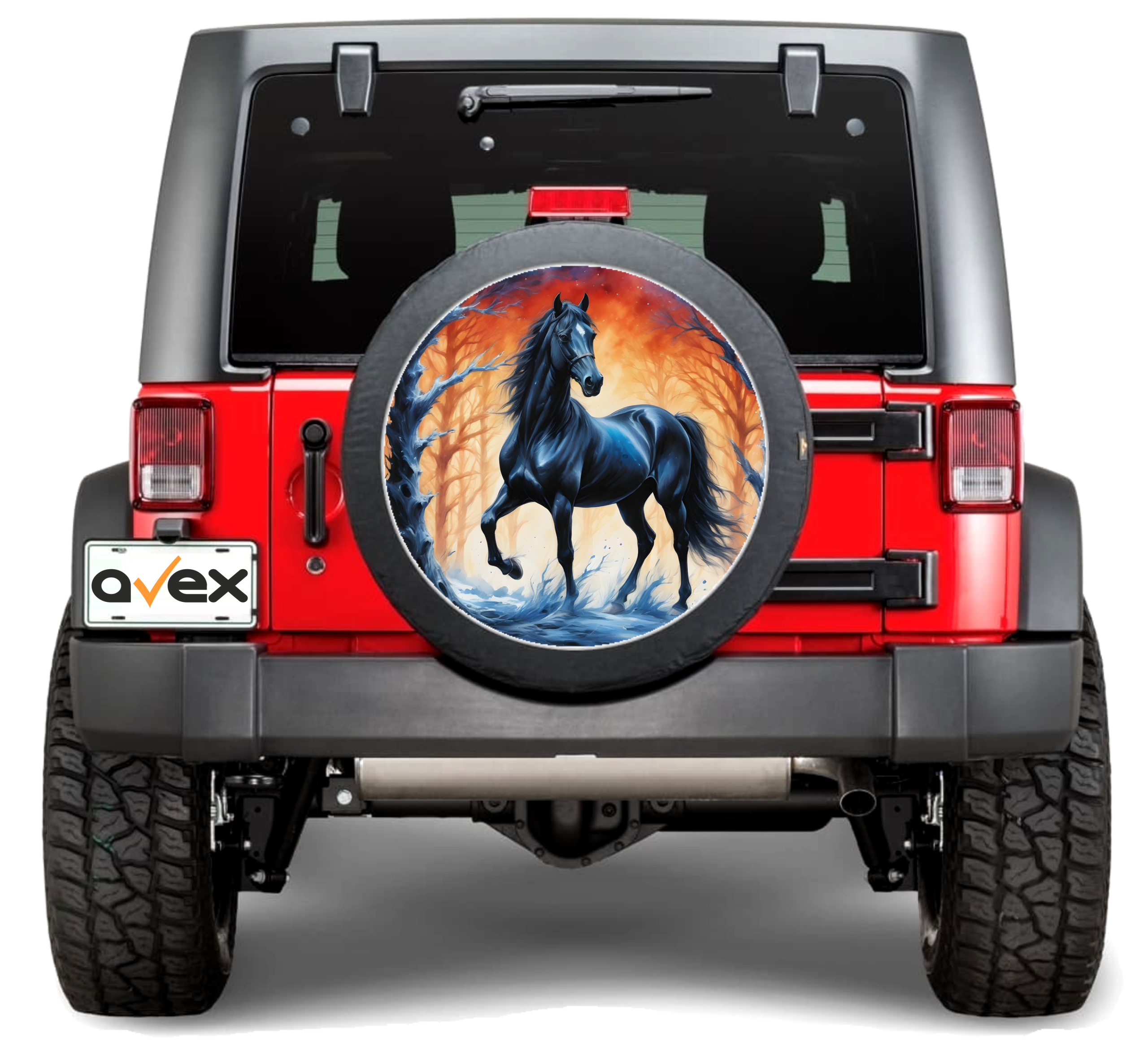 Sticker Auto "Roata de Rezerva" rezistenta la intemperii si raze UV, diametru 55 cm, Cod: AVX-RR13