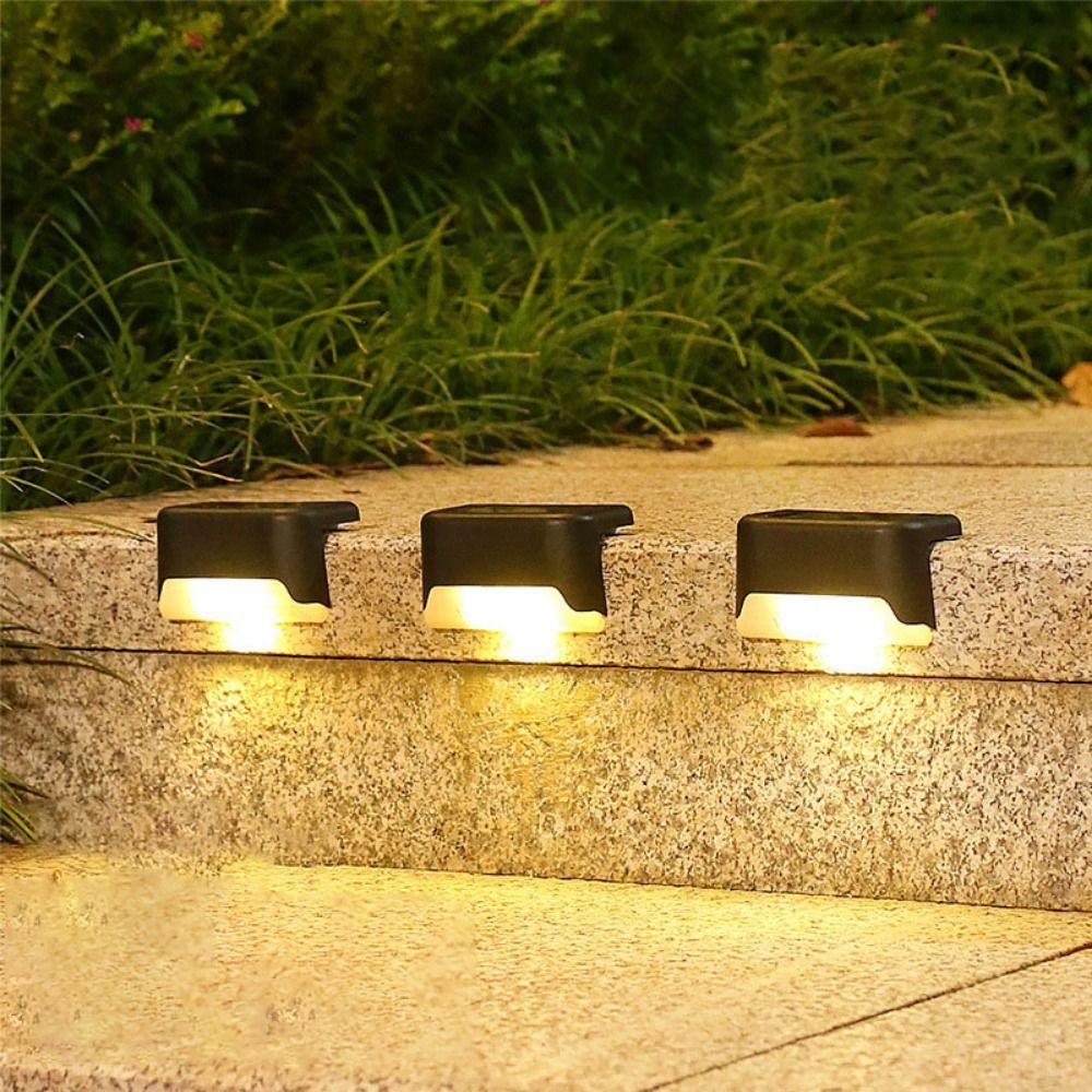 Set 8 Lampi solare LED pentru iluminat scari exterioare cu senzor crepuscular - imagine 4