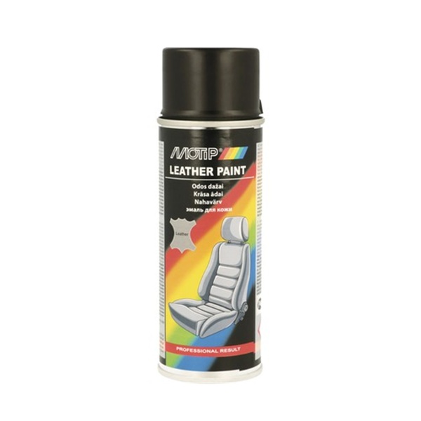 Spray vopsea pentru pentru reconditionare tapiterie din piele, 200 ml, culoare Negru