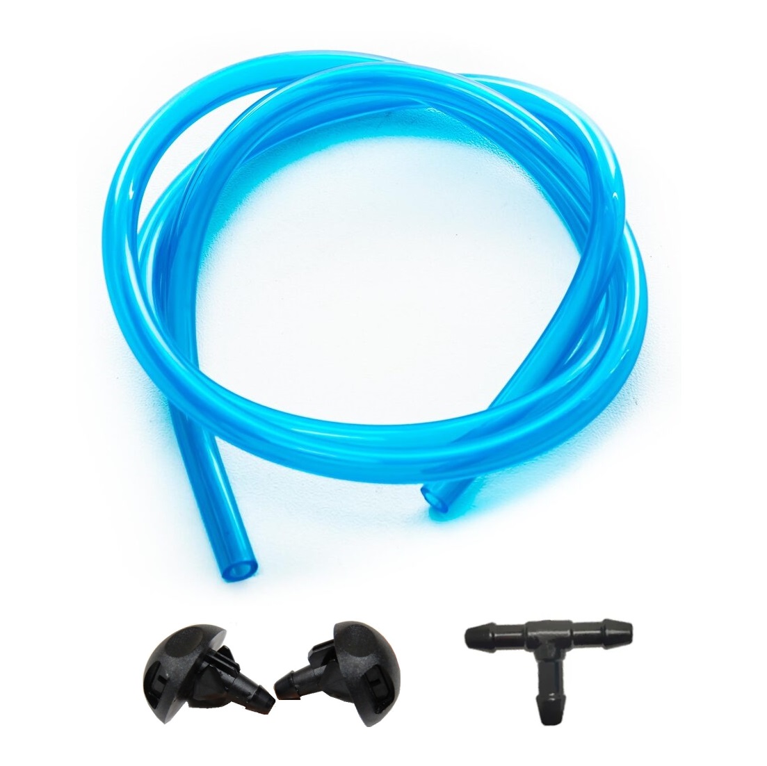 Kit Universal cu 2 diuze spalare parbriz tip "perdea" + teu + furtun, lungime 175 cm - imagine 2