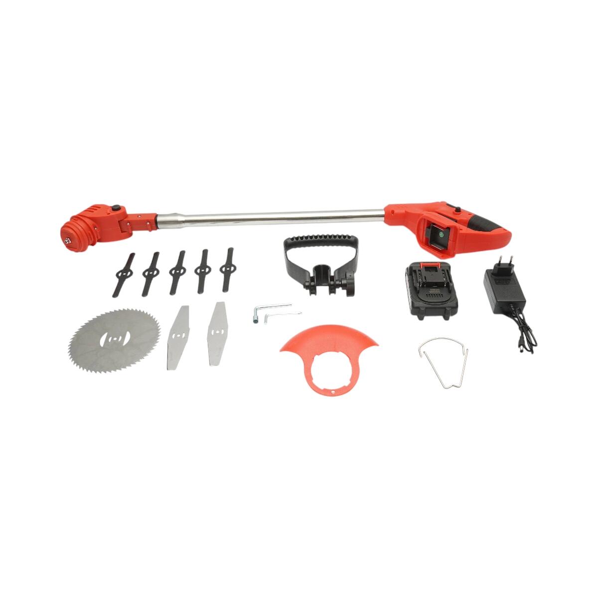 Motocoasa, trimmer, pentru tuns iarba, electric, cu acumulator 48V Litiu, 6000 mAh, incarcator si accesorii - imagine 11