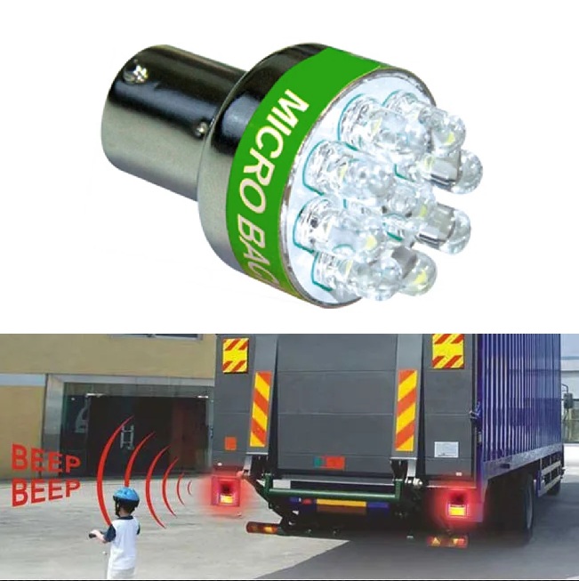 Sirena de mers inapoi cu bec LED 24V, BA15S