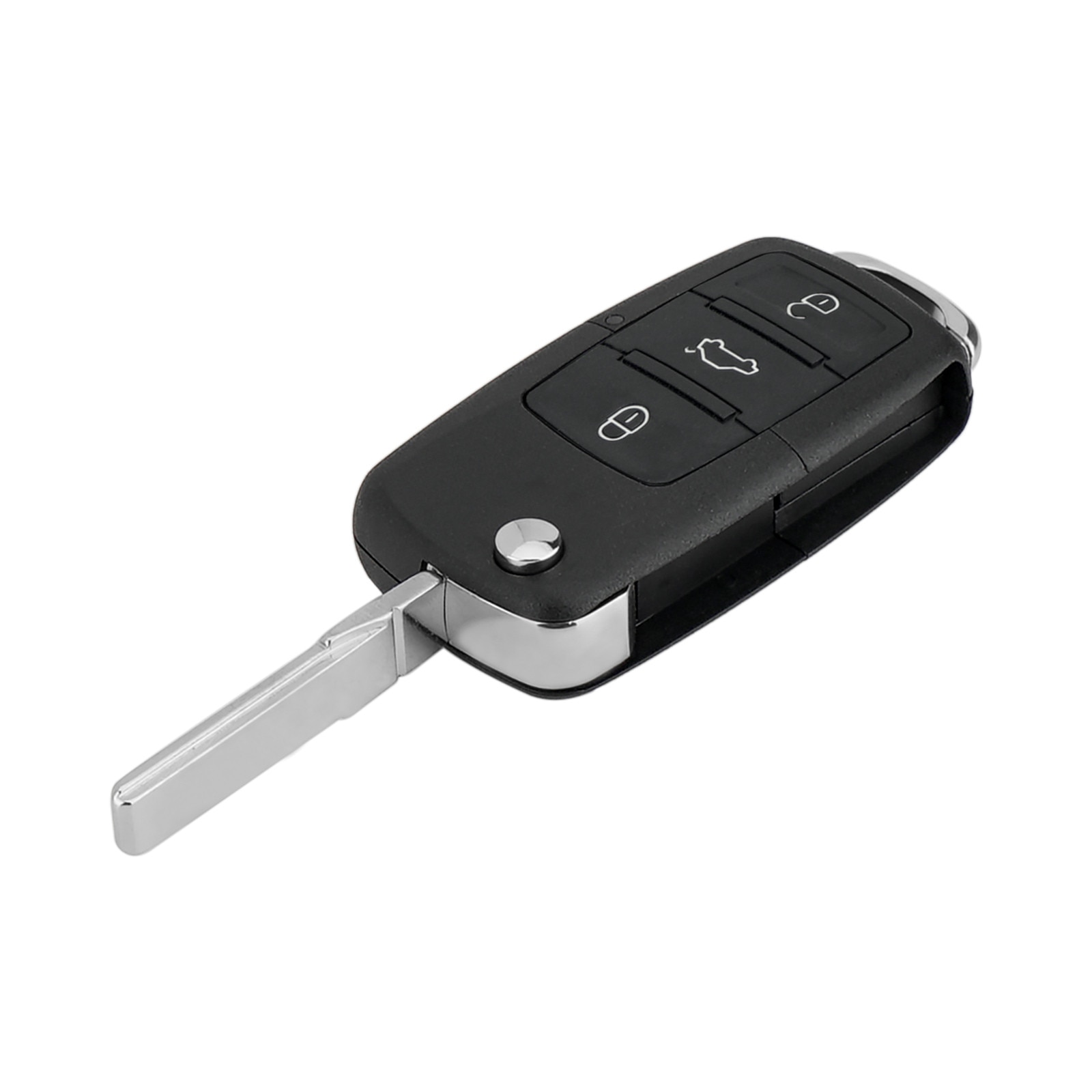 ​Carcasa Telecomanda Auto cu 3 butoane si lamela inclusa, compatibila Volkswagen, Skoda, Seat