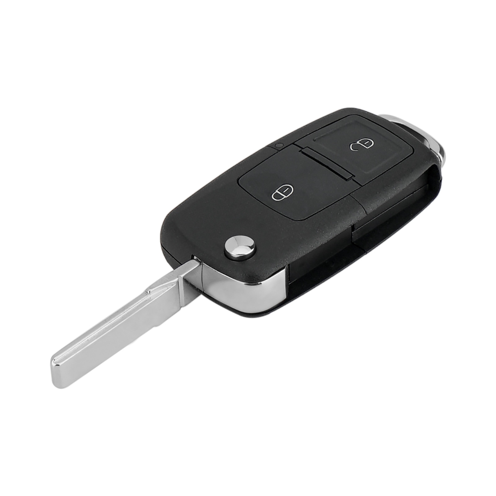 ​Carcasa Telecomanda Auto cu 2 butoane si lamela inclusa, compatibila Volkswagen, Skoda, Seat