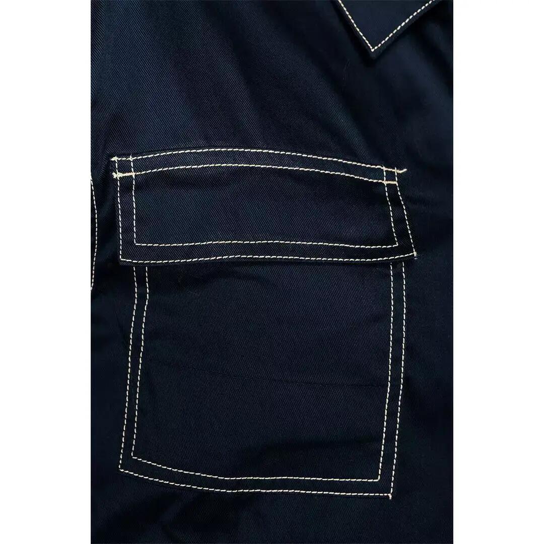 Pantaloni de lucru cu pieptar, salopeta, jacheta, bleumarin, model Twill, marimea M, NEO - imagine 15