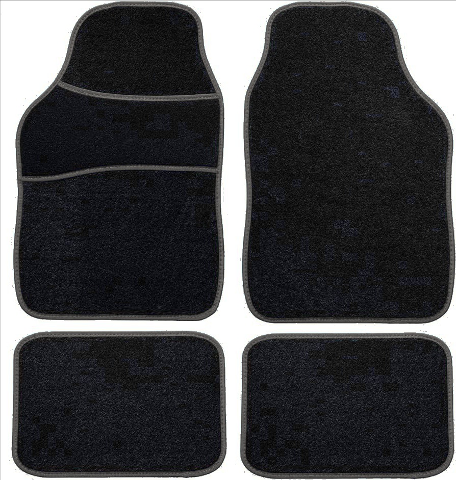Set Auto Essential AVEX – 5 piese, Covorase Universale Mocheta + Husa Volan Piele Ecologica Perforata, Negru - imagine 2